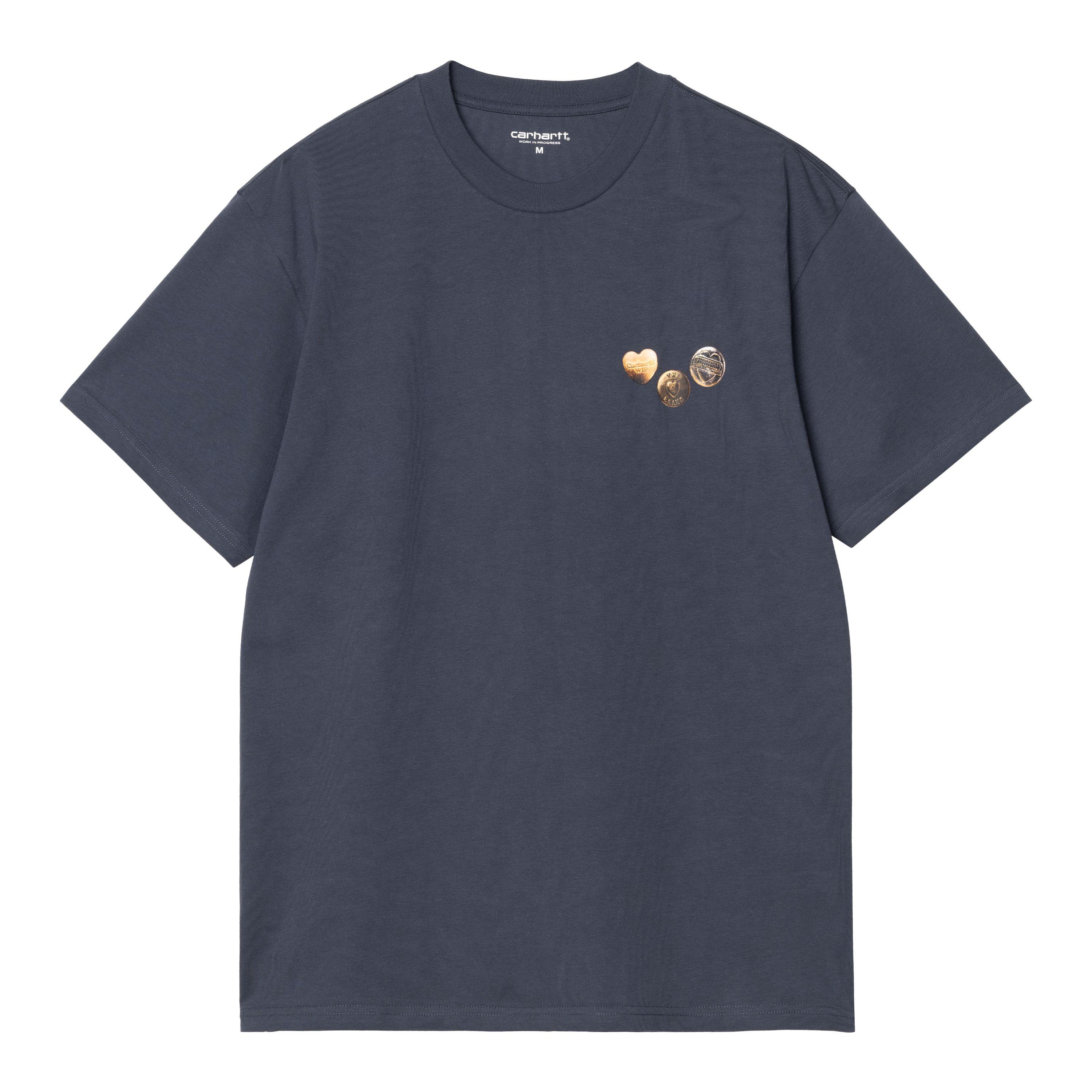 Carhartt WIP Short Sleeve Button T-Shirt in Blau